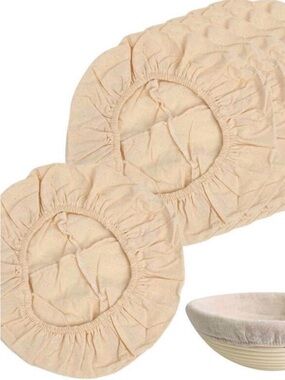 Set of 6 round sourdough Bread Proofing banneton Bowl Liner Set -